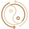 Gràfic que simbolitza el ying i el yang